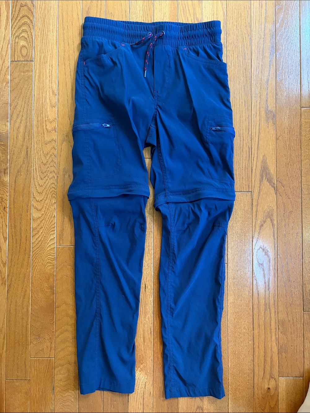 Eddie Bauer Navy Blue Convertible Zip-Off Kids Pants